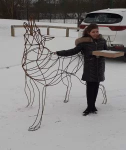 Giant Wolf Visit