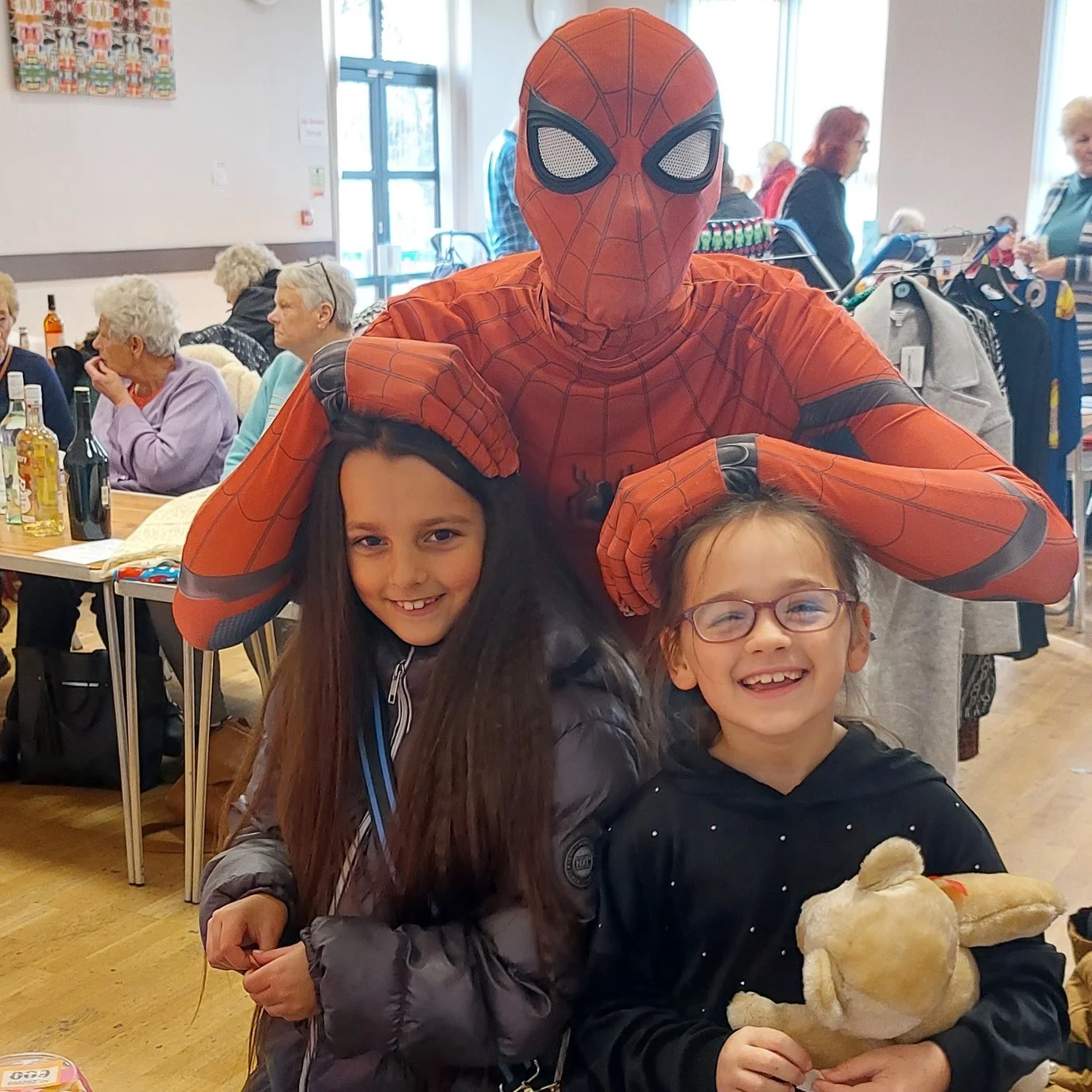 Spiderman at the Community Hub