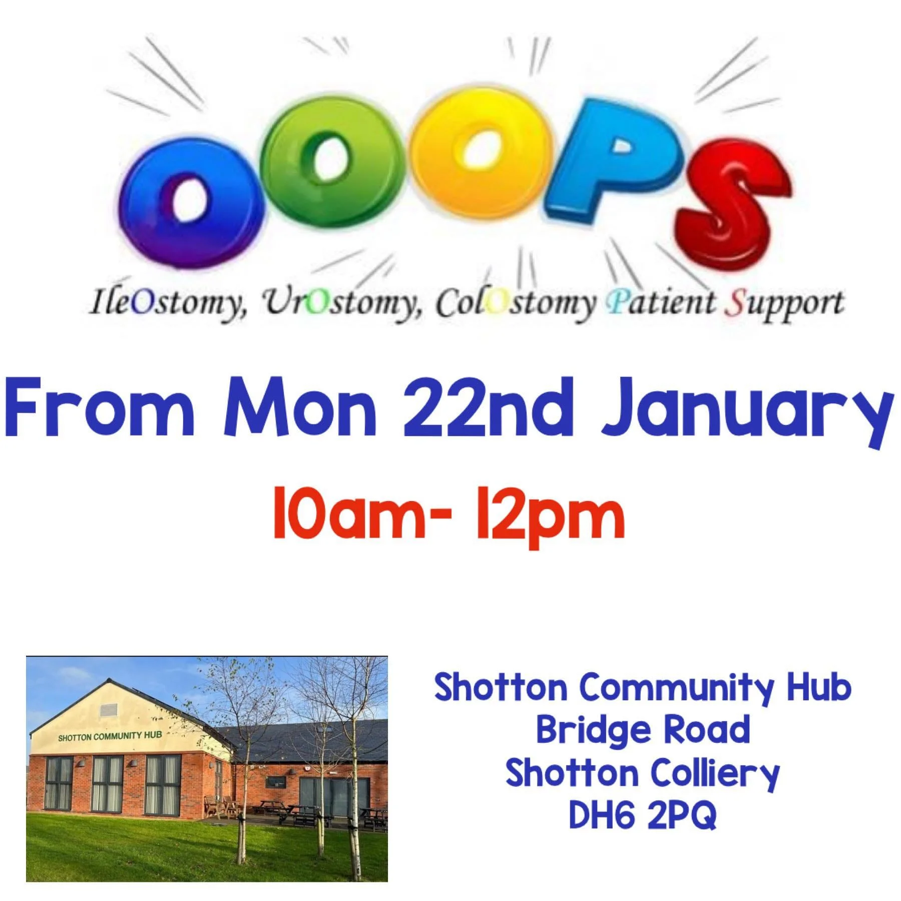 OOOps support Shotton Community Hub