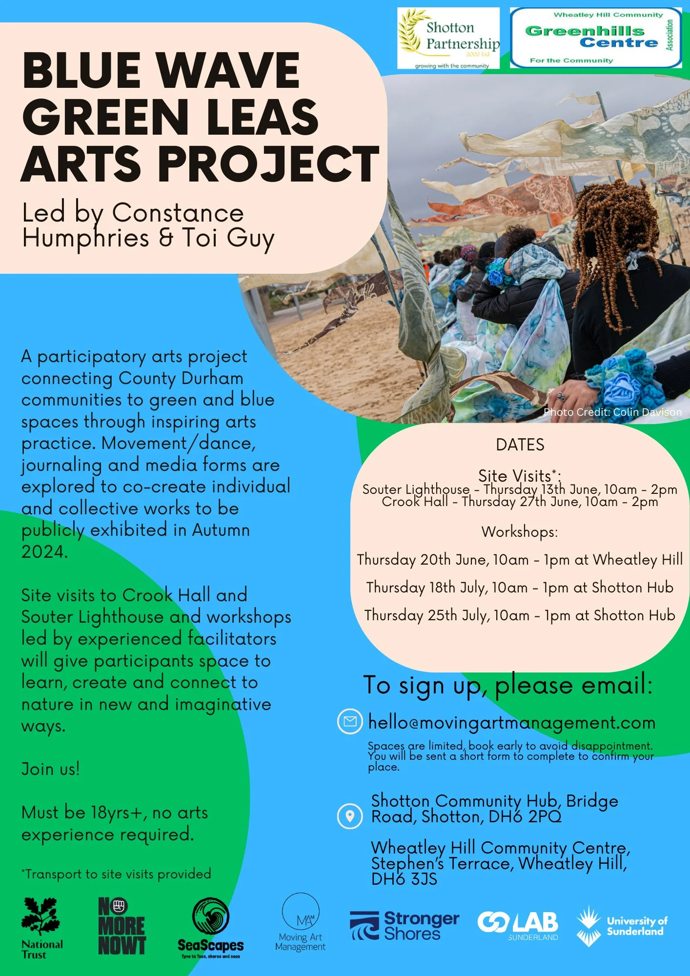 Blue Wave Green Leas Arts Project